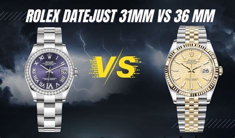 31mm vs 36mm rolex|36 vs 41 datejust.